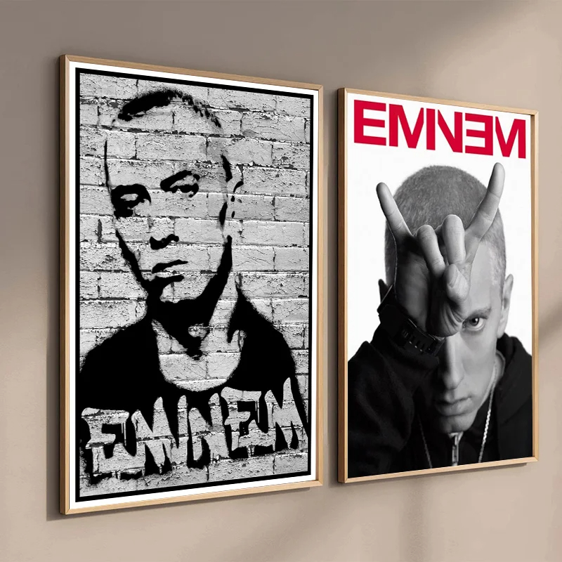 Hip Hop Rapper Singer Eminem Poster Canvas Painting Eminem Posters 8 Mile PosterHome Decor Bedroom Wall Art For Living Room