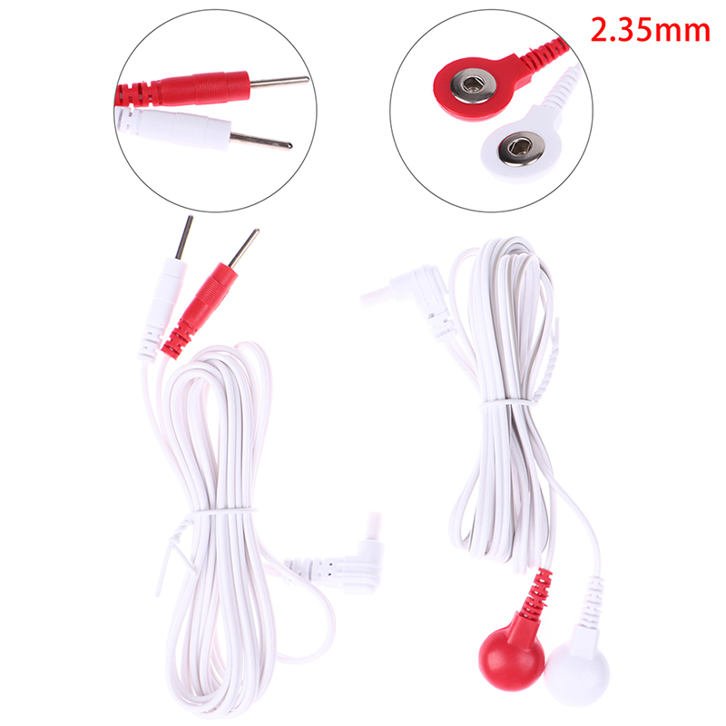 Best of 1 / 2PC Massage Relaxation 2 / 4Buttons Electrotherapy Electrode Lead Electric Shock Wires Cable For Tens Massager Connection Cable Reviews & Tips - Image 3