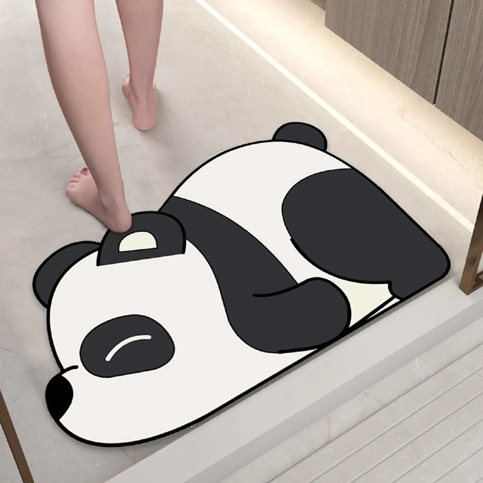 Floor Mat Animal Shaped Non  Water Absorbent Accessories Carpet Foot Pad Bathtub Mats Bathroom Mat for Counter  Household