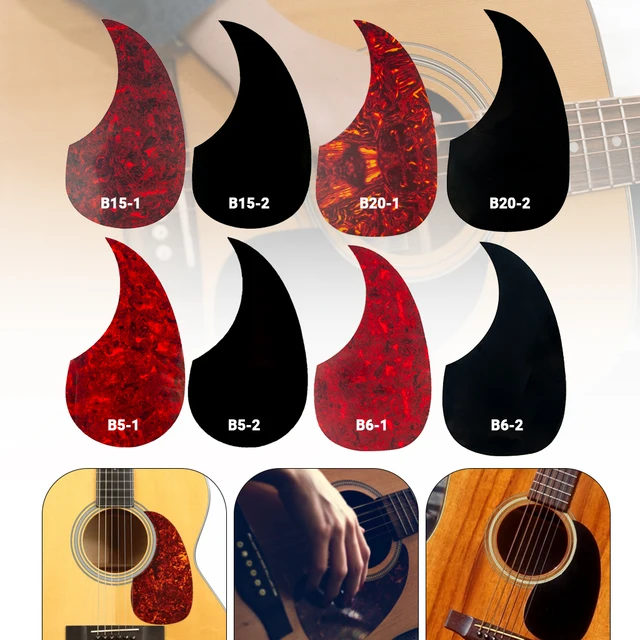 BEESCLOVER Professional 41 Guitare Folk Pickguard Autocollant PVC Pick  Guard Autocollant en Forme de Goutte Pickguard Guitare Accessoires pour ce  : : Instruments de musique et Sono
