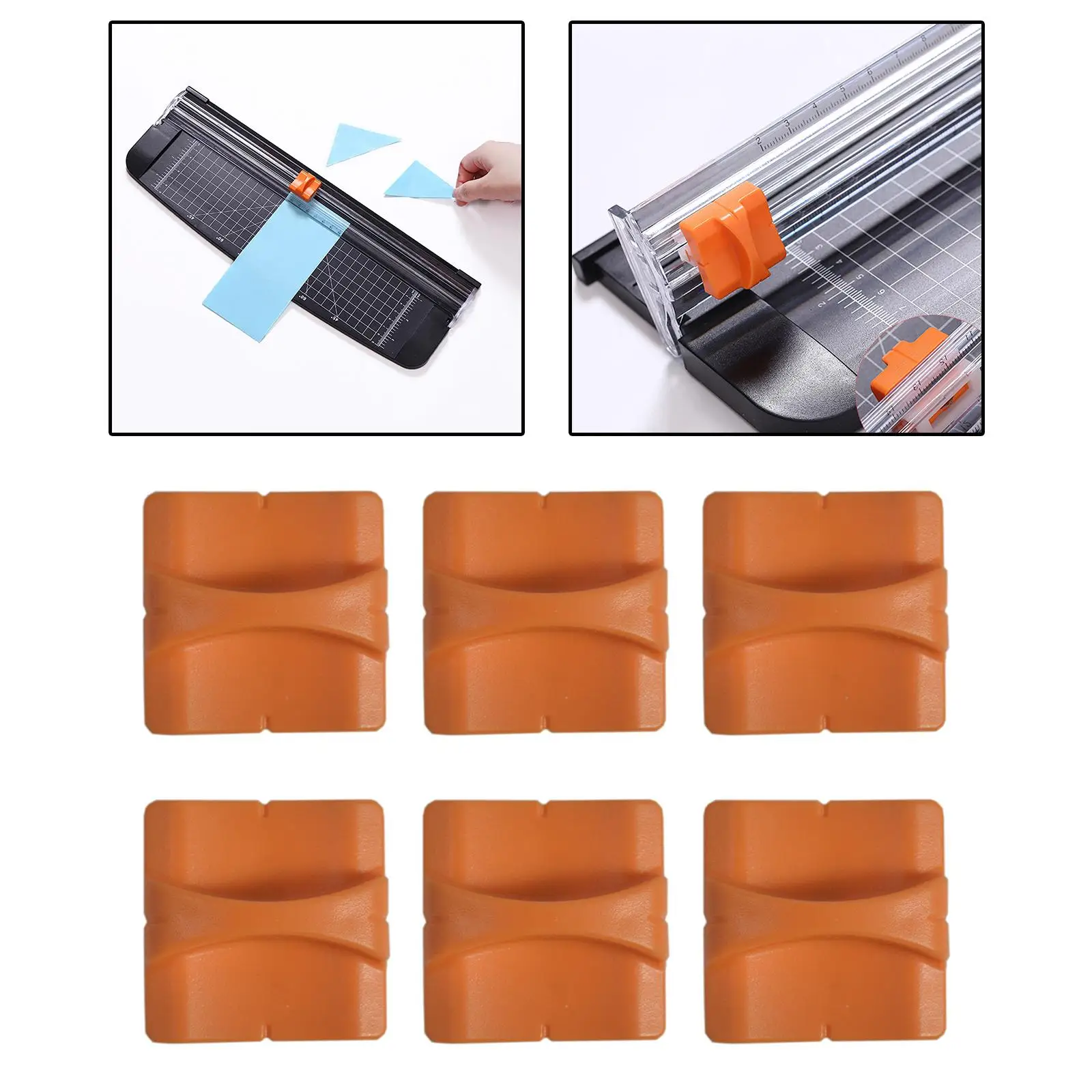 6Pcs Stainless Steel Paper Cutter Replacement   Refill Craft Paper Cutting Photo A4 Paper Album Trimming Tool Home Supplies