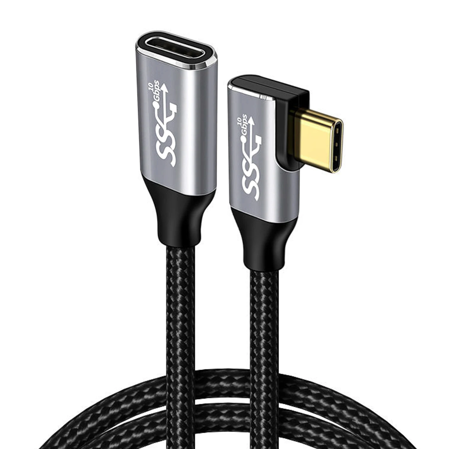 Nephy - Cable de extensión USB C 3,1 Gen2 10gbps tipo C a C PD 100W QC4.0 3,0 5A, Cable de carga rápida para MacBook Pro 4k 60Hz, Cable de Video