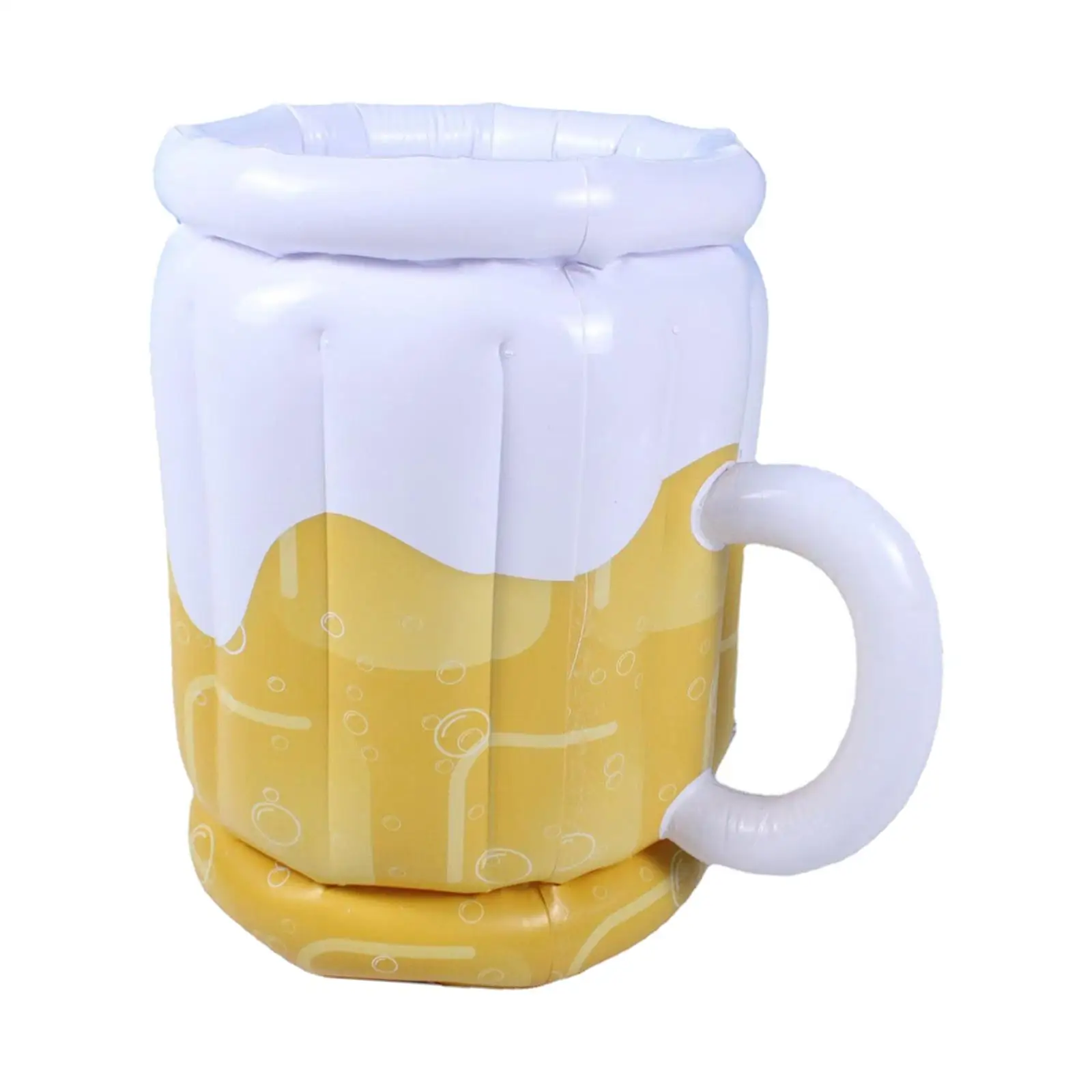 Inflatable Beer Mug Cooler Supplies Summer Beverage Holder Inflatable Drink Holder for Themed Party Picnic Beach Outdoor BBQ