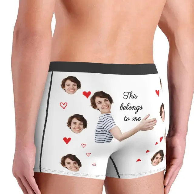 Custom Face Men Print Boxer Briefs Personalized Customize Photo Funny  Slogan Husband Gift Underwear Boyfriend Valentine's Gift - AliExpress