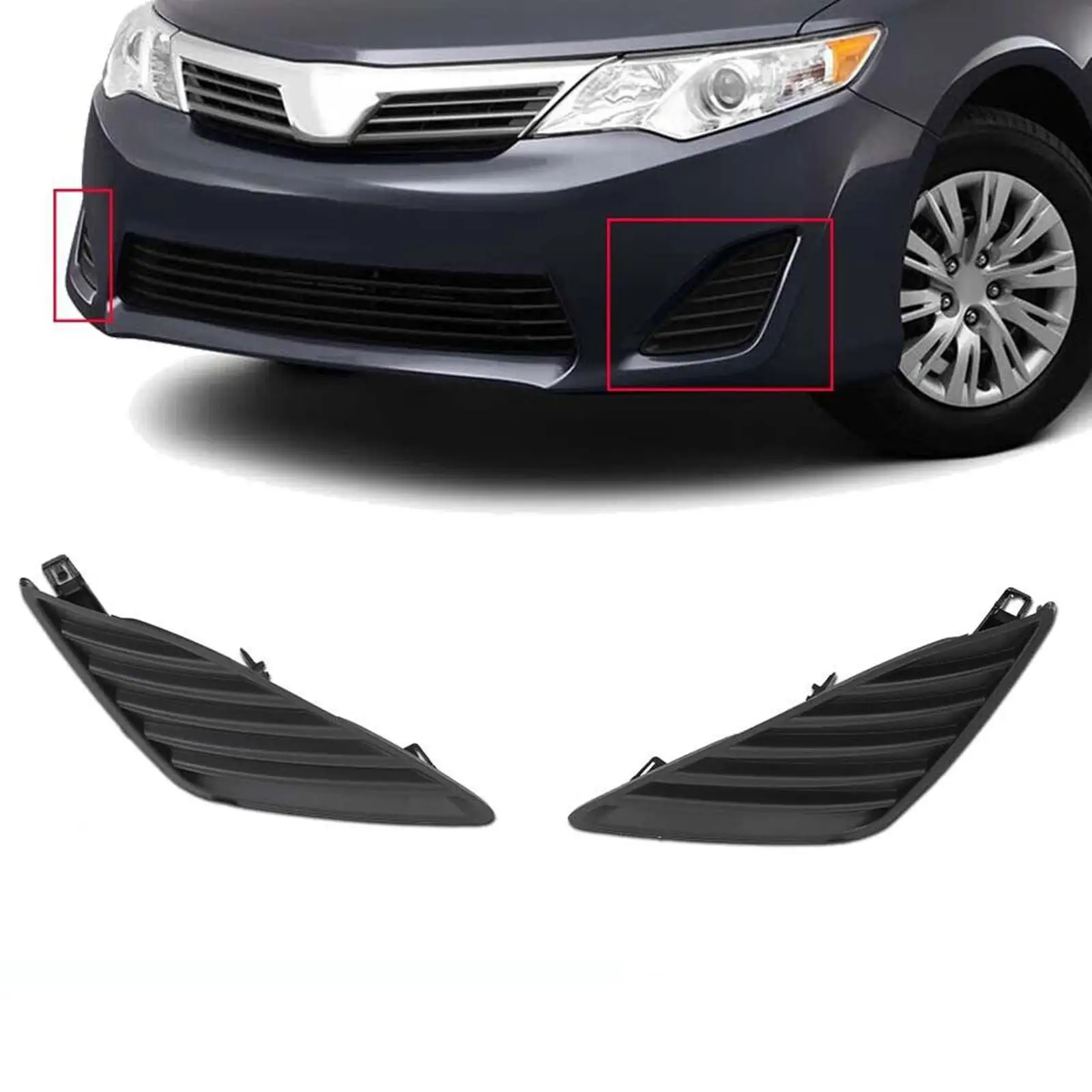 Fog Light Lamp Cover Cap Left Right Parts 5212706260 High Quality Easy Installation Durable for Toyota for Camry 2012-2014