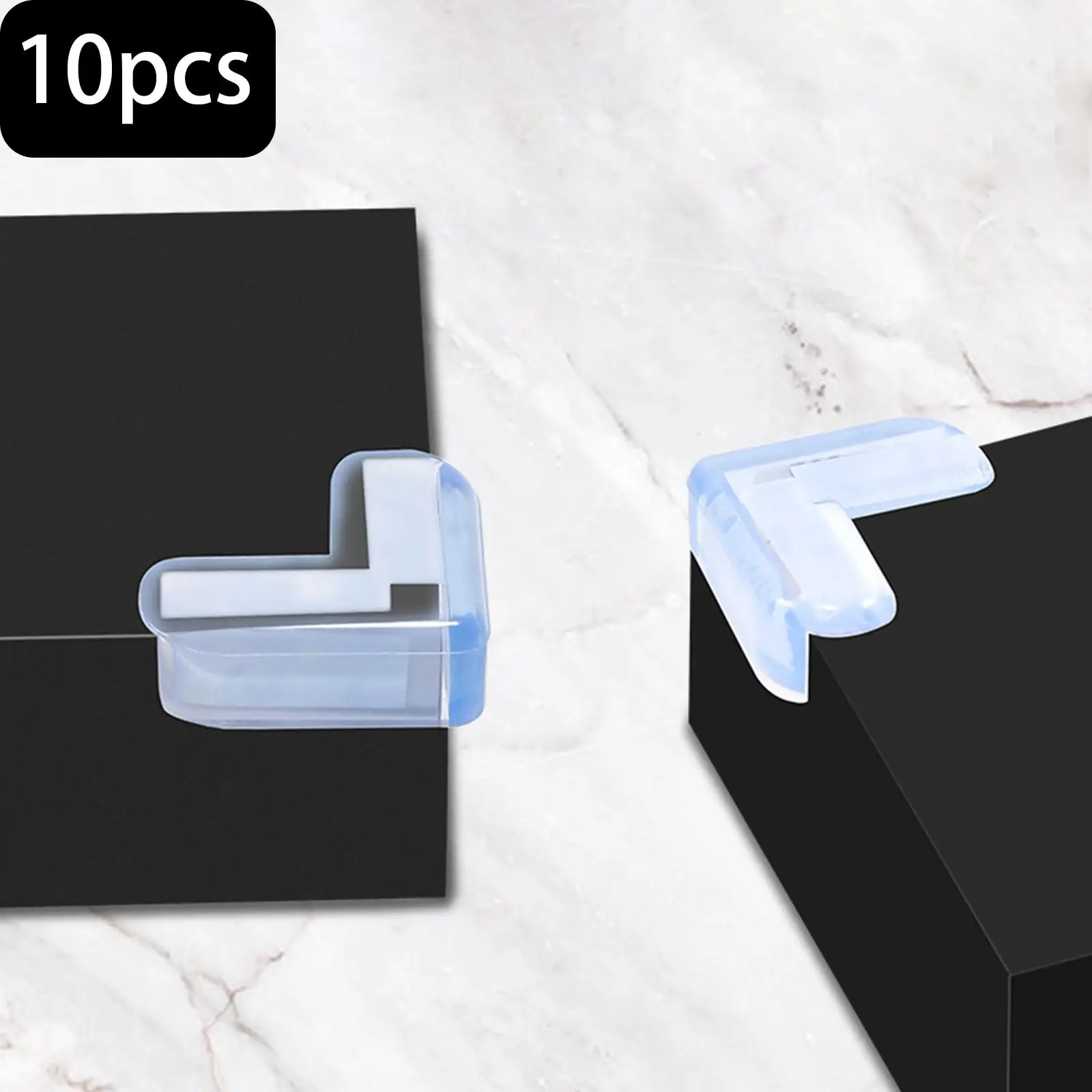 10x Table Corner Edge Protection Cover L-Shaped Kids Safety Anti Collision Table Corner Protector for Kitchen Furniture Cabinet