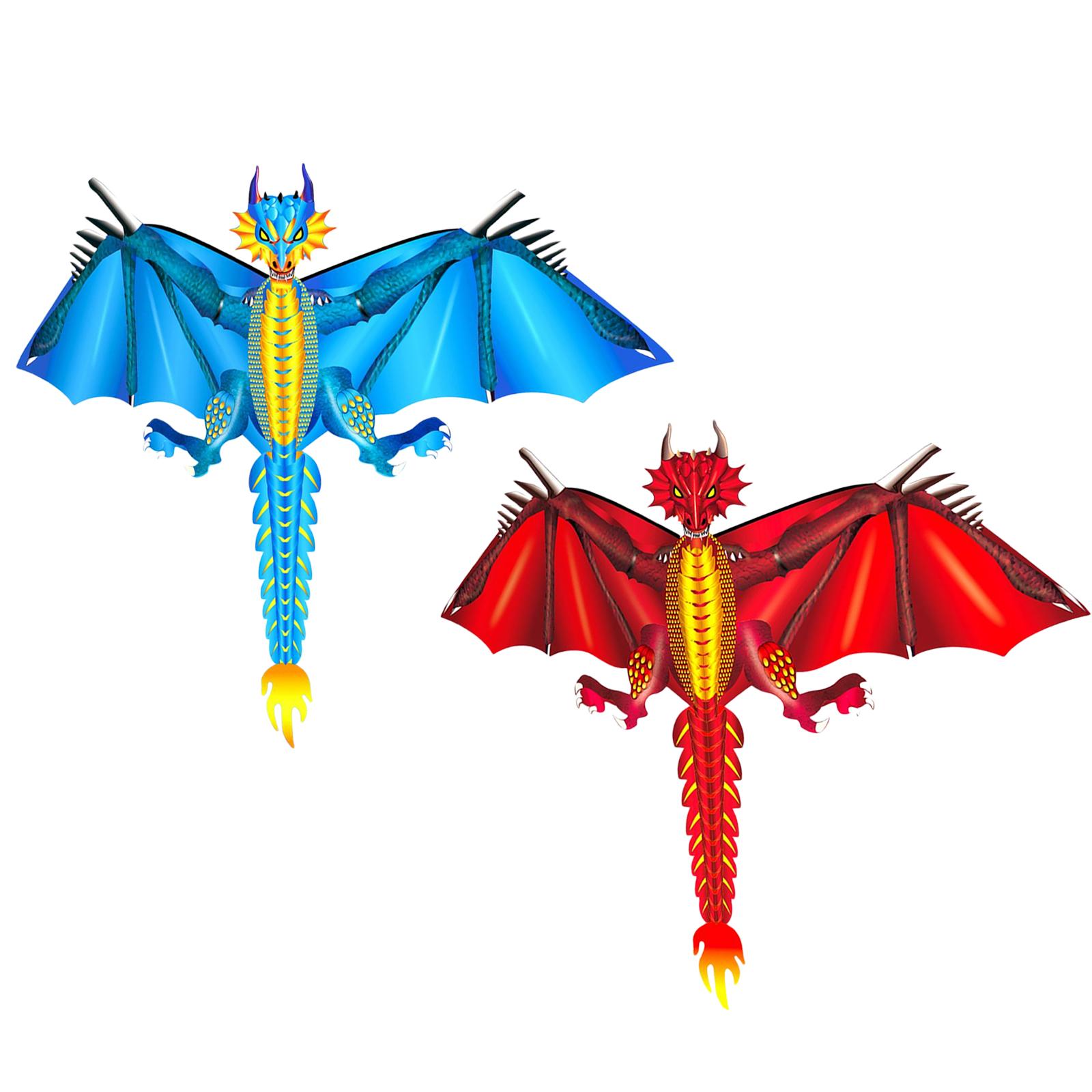 Ice Fiery Dragon Spring Kite Set Colorful Easy to Fly Huge Precious Memory Cloth Flyer Toys for Park Beach Outdoor Summer Family