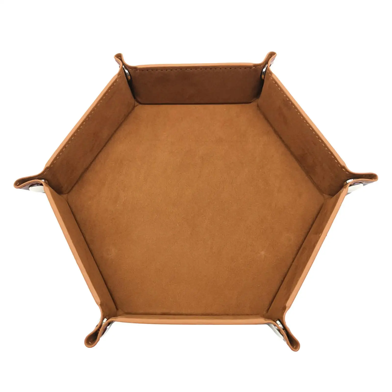 Folding Dice Tray Hexagonal Turntable Rolling Tray Storage Holder Dices Game Bar Party Supplies for Role Playing Game Accessory