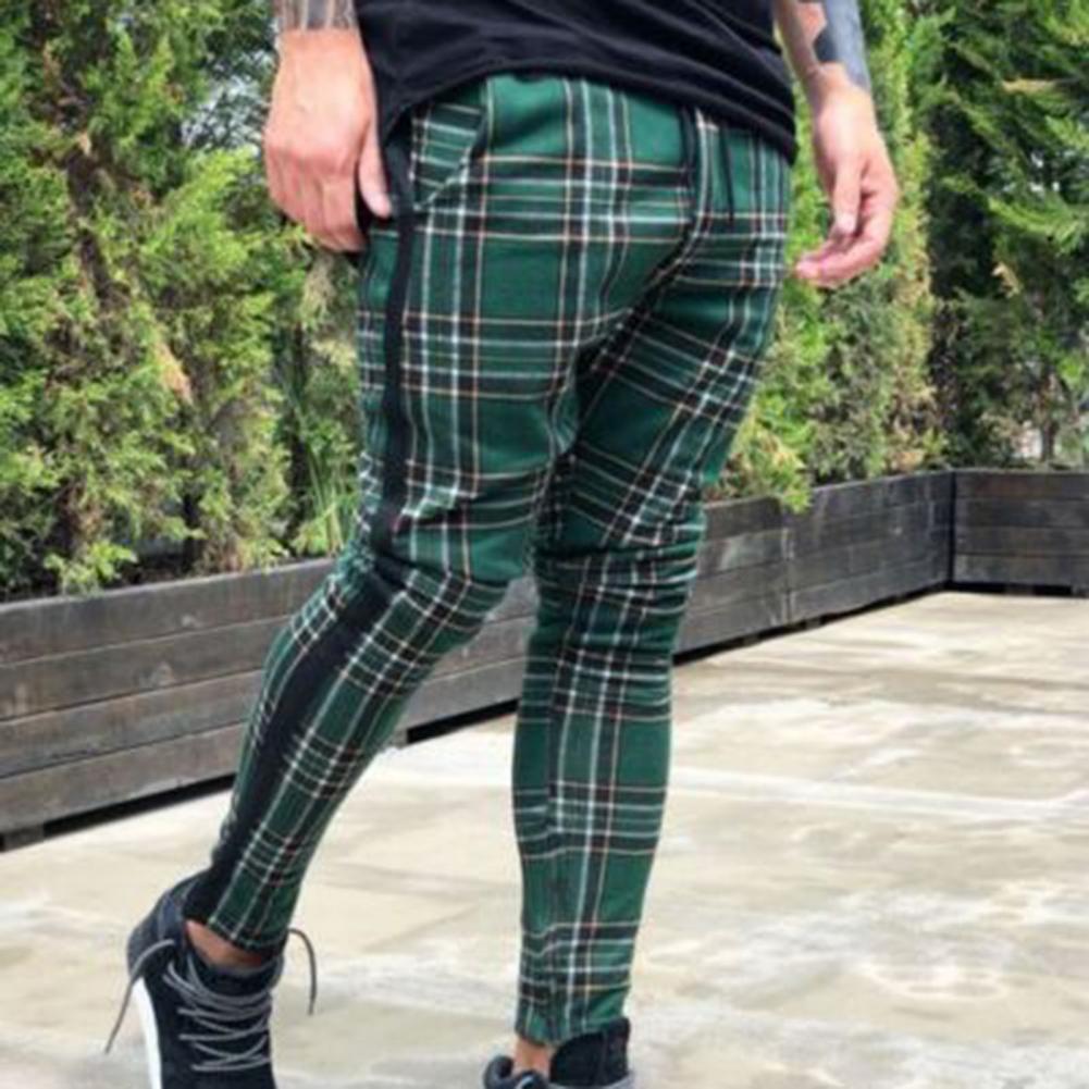 green check pants mens