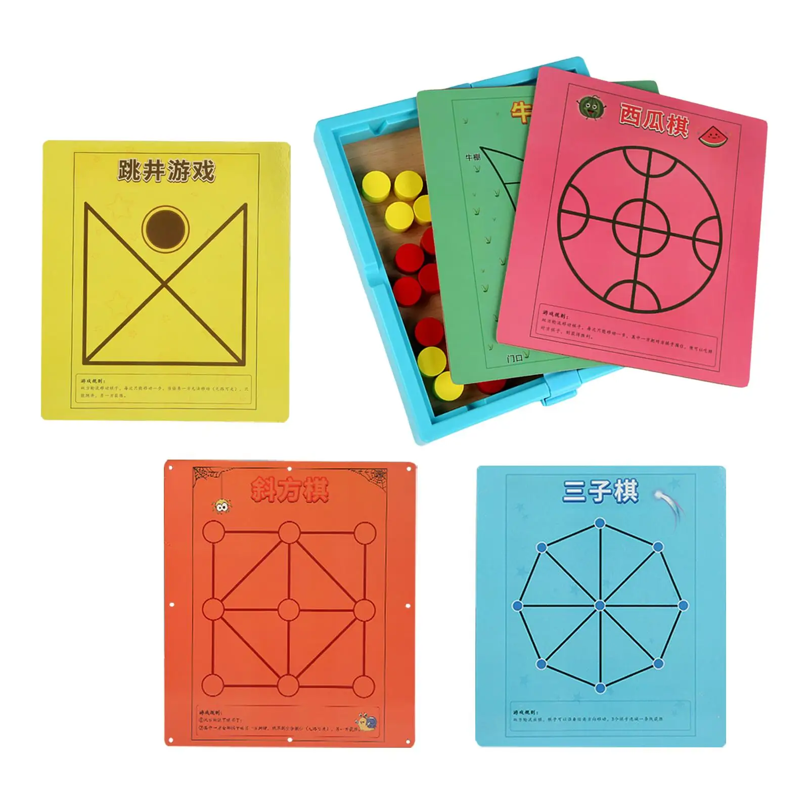 Portable Board Game Developmental Toys Teaching Aid for Adult and Kids Gifts