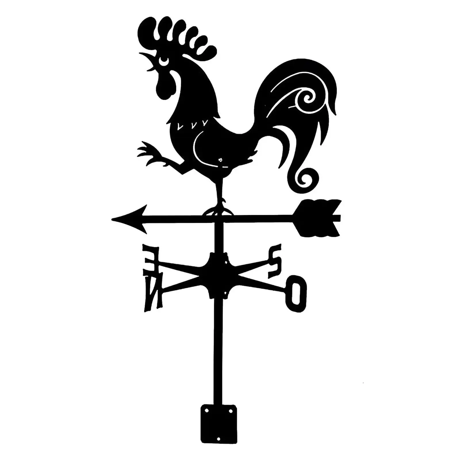 Weathervane Classic Style 53cm Tall Weather Vane Wind Direction Measuring Instrument for Yard Cupola Garage Farmhouse Cottage