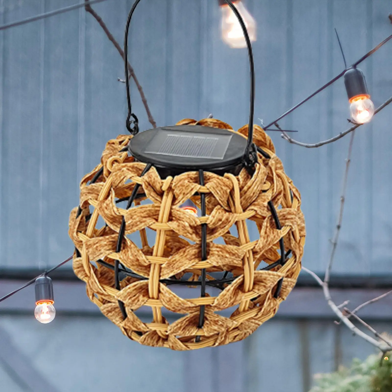 Solar Lanterns with Handle for Hanging Solar Lights Landscape Lights Table Lamp