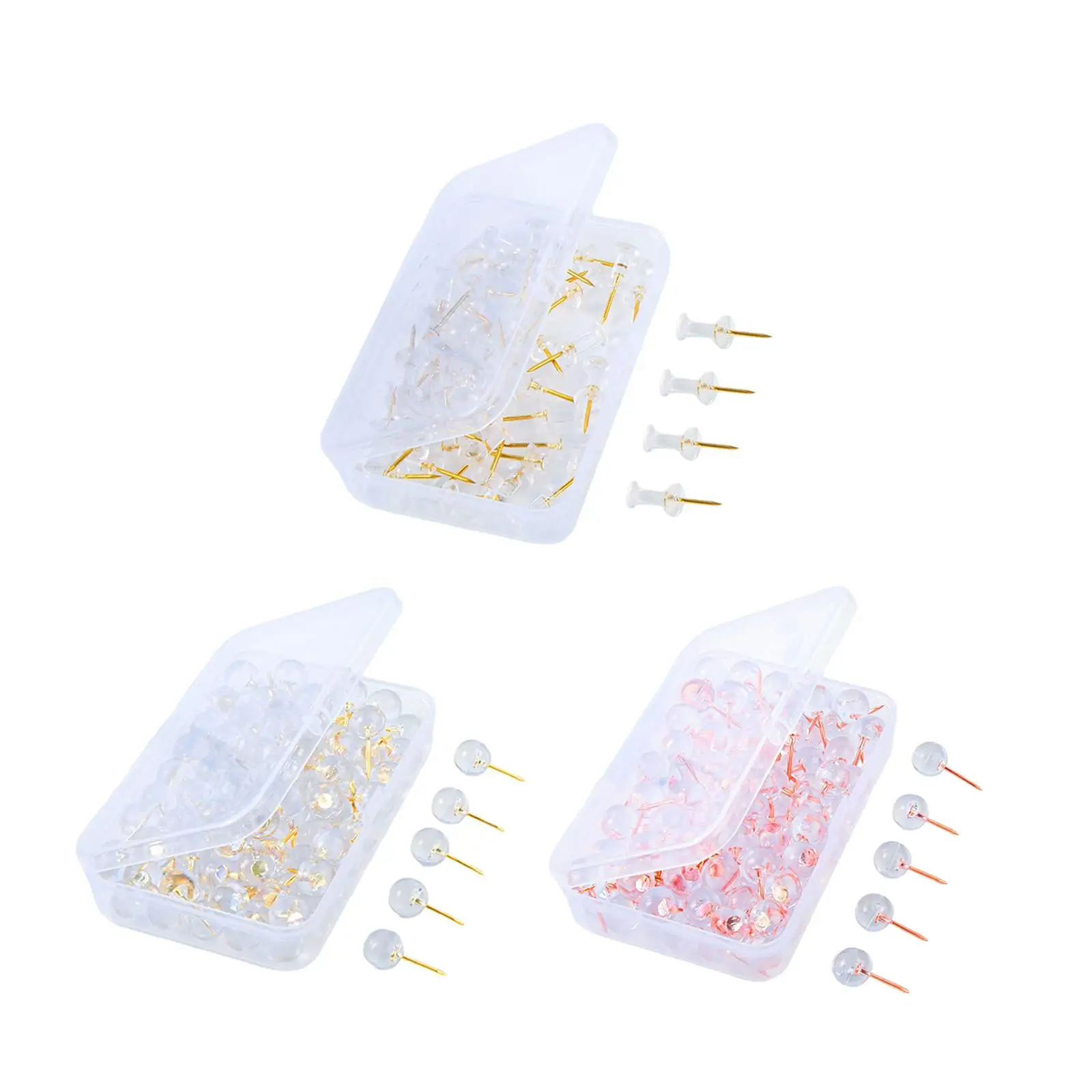 100Pcs Sewing Pins Positioning Pins Accessories DIY Lightweight with Storage Box for Crafting Sewing Dressmaker Quilting Tailor