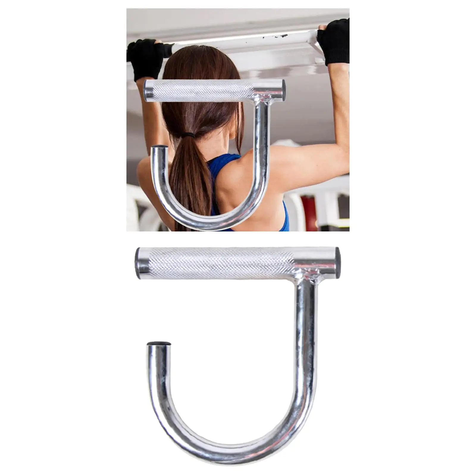 pull Down Handle Non Slip Exercise Handles Equipment Steel Seated Row  Pull Down Bar Attachment for Strength Training Gym