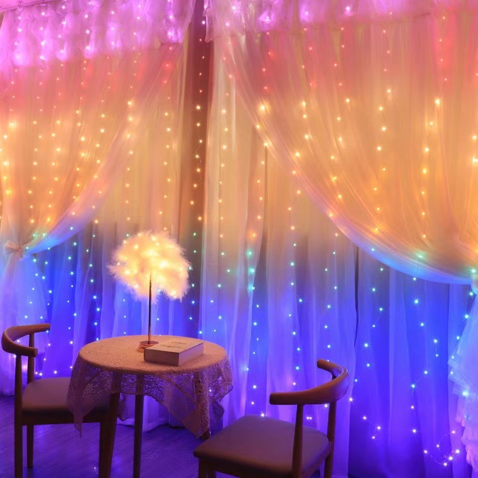 USB Festoon String Light Fairy Garland Curtain Light Christmas Light Christmas Decor For Home Ramadan Decorative New Year Lamp