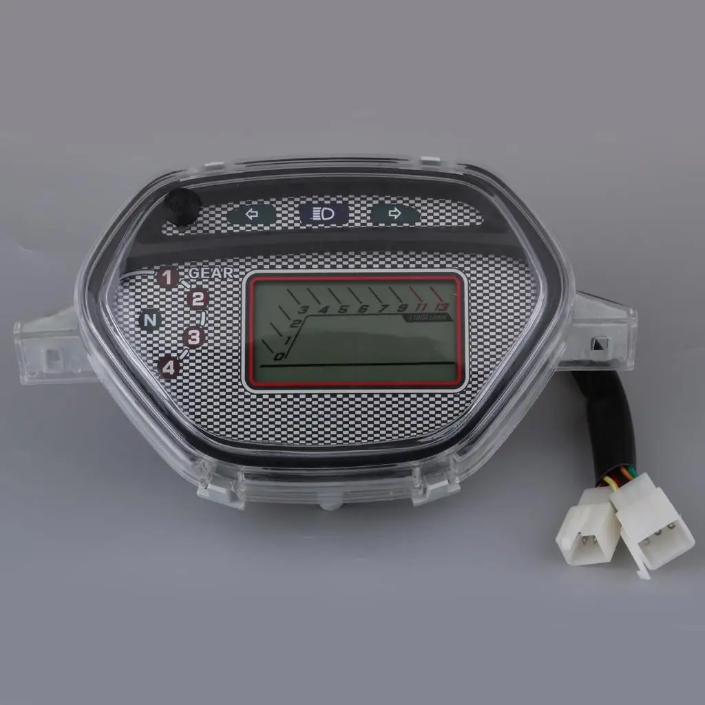 LCD Speedometer Odometer Tachometer Multifunction Gauge for Honda CD110