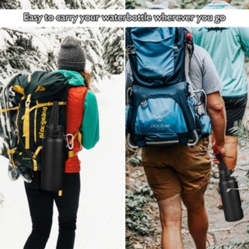 Description Picture 6 of item12-40oz Aquaflask Paracord Holder Rope Water Bottle Handle Tumbler Silicone Boot Set Protector Cup Water Bottle Accessories