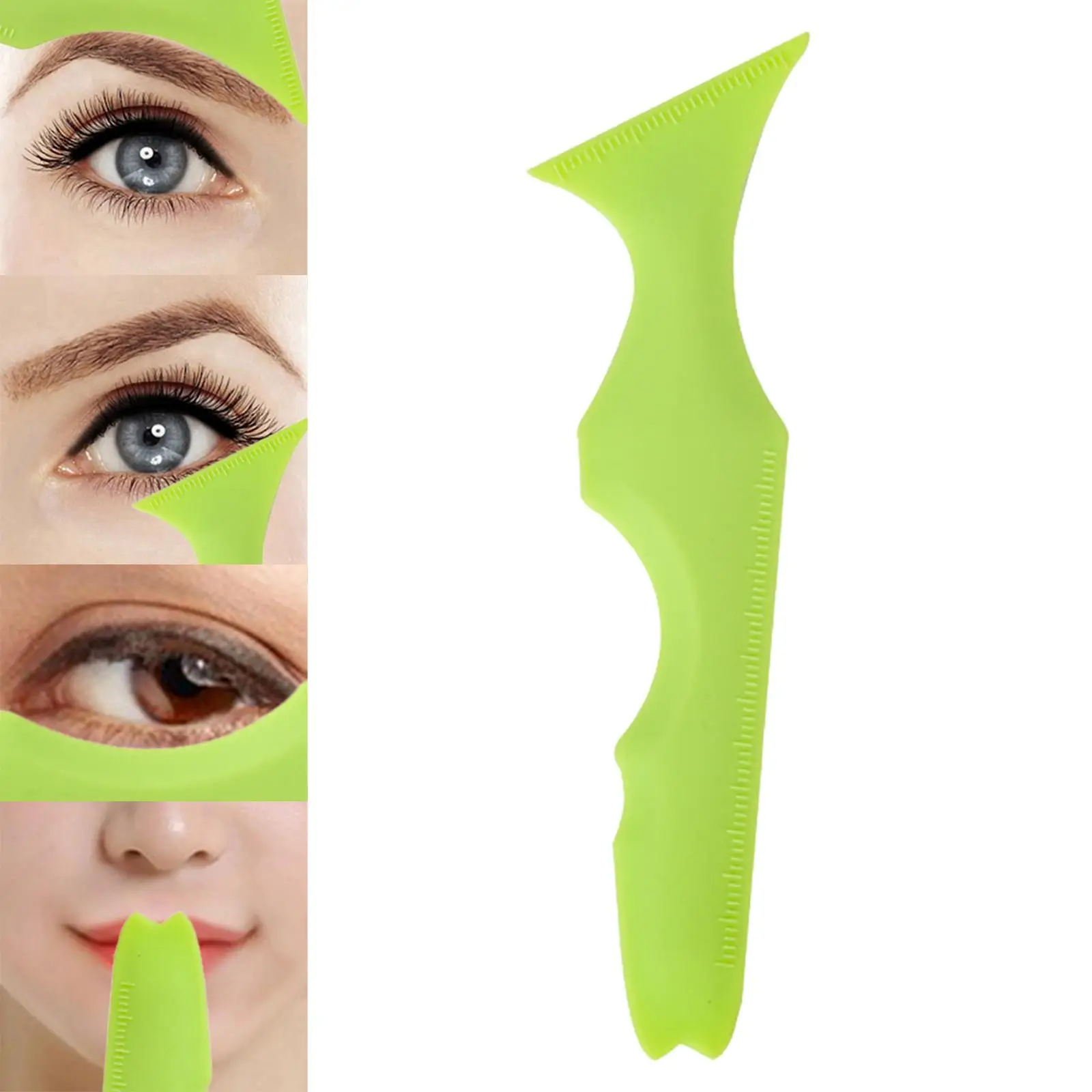 Silicone Eyeliner Stencil Eyeliner Aid Tool Eyebrow Pencil Stencil Reusable