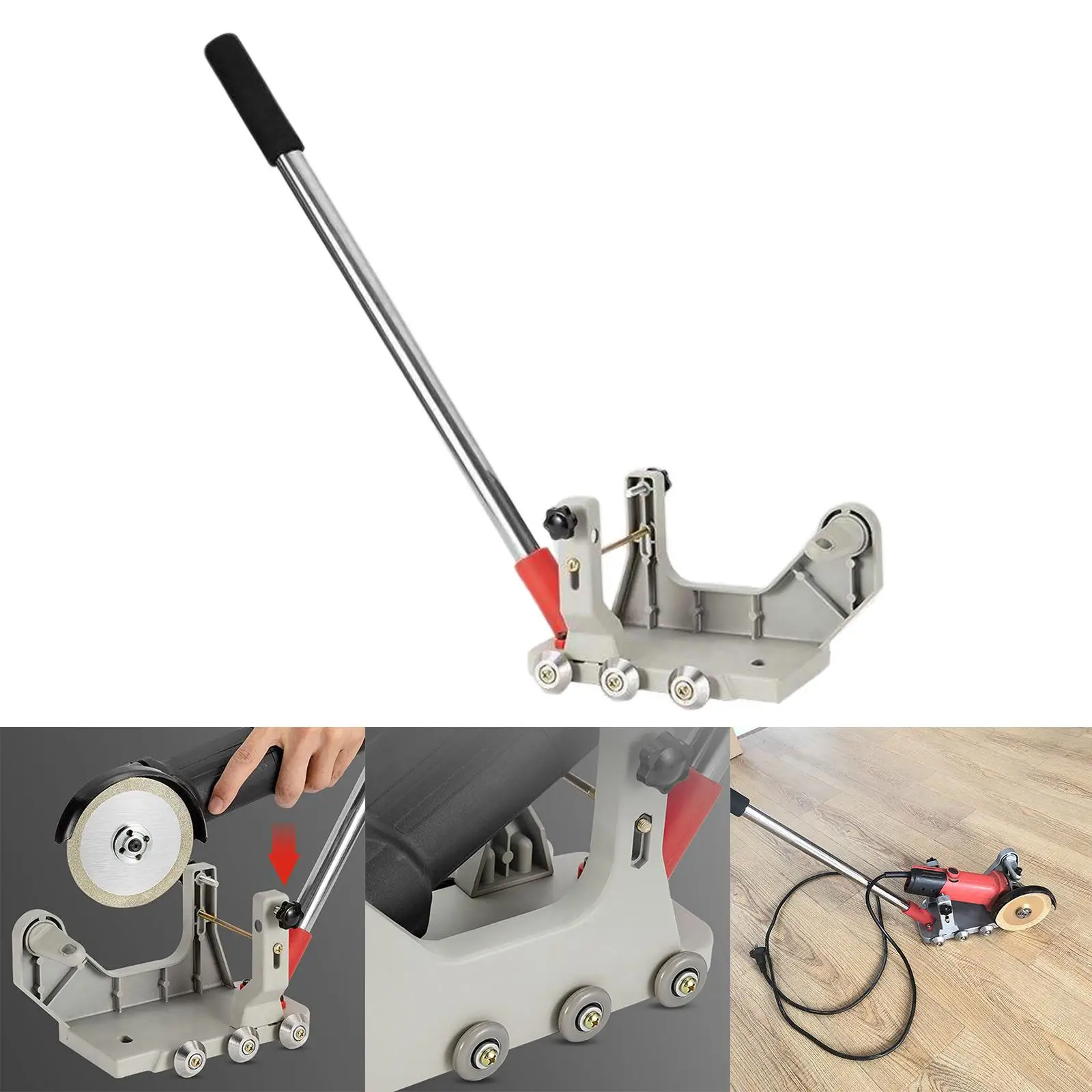Handheld Floor Tile Cleaning Bracket Reusable Simple to Use Durable Tile Seam Cleaning Machine for Household Kitchen Porcelain