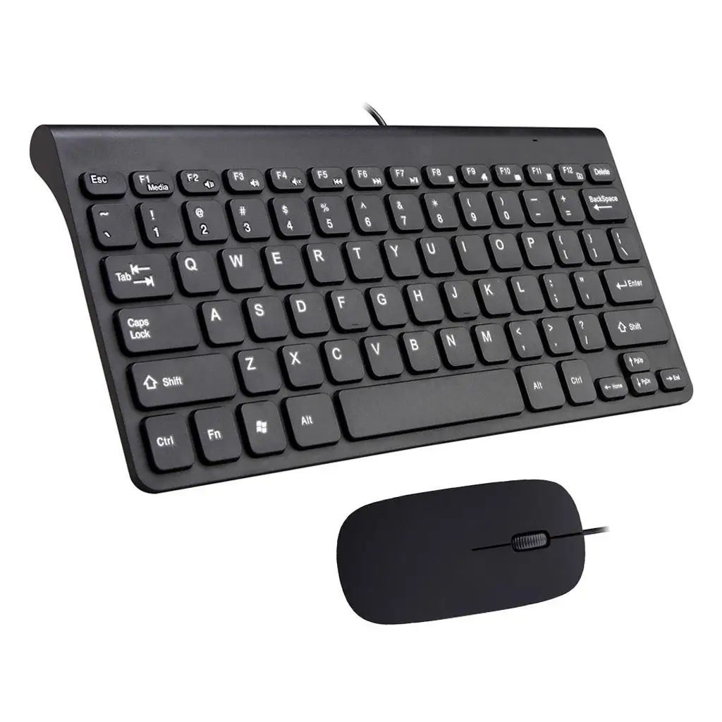 USB Keyboard  Set,  Small Compact  Keyboard+Mouse Optical for Computers, Laptop, PC, Desktop, Laptop