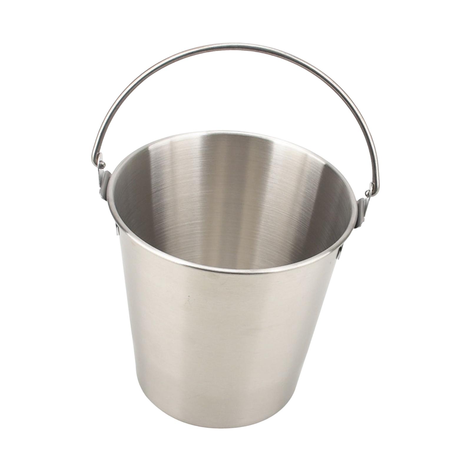 Large Capacity Stainless Steel Bucket, Household Barrel with