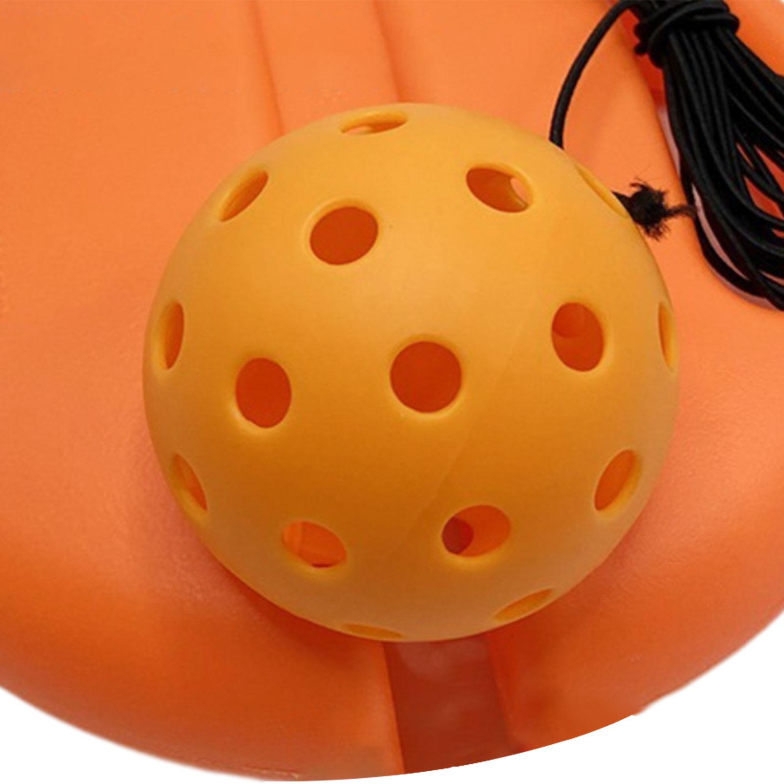 Pickleball Training Tool with 40 Holes Pickleball Ball Rope Single Player Training Self Study Pickleball Trainer for Indoor