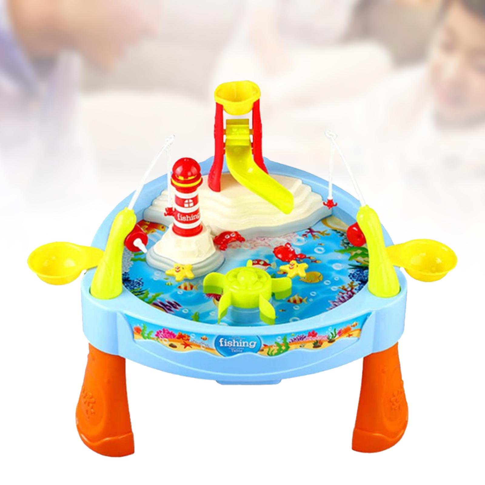 Water Circulating Fishing Game Board Play Set Summer Outdoor Toys Water Table Toys Outdoor Beach Toys for Outdoor Beach Outside