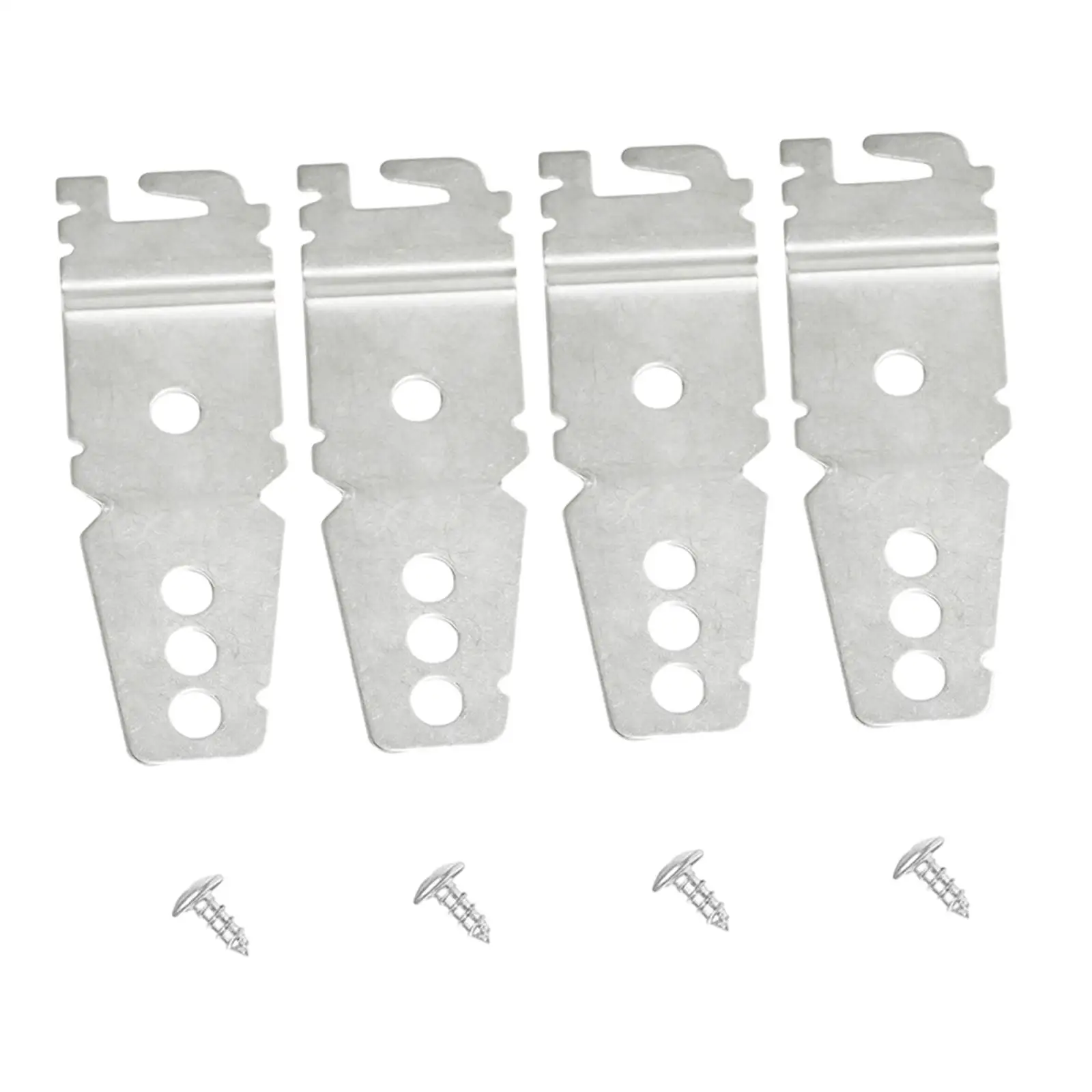4 Pieces 8269145 Dishwasher Mounting Bracket Stable Performance with Screws Parts Replacements for WP8269145 AP3039168 PS393134