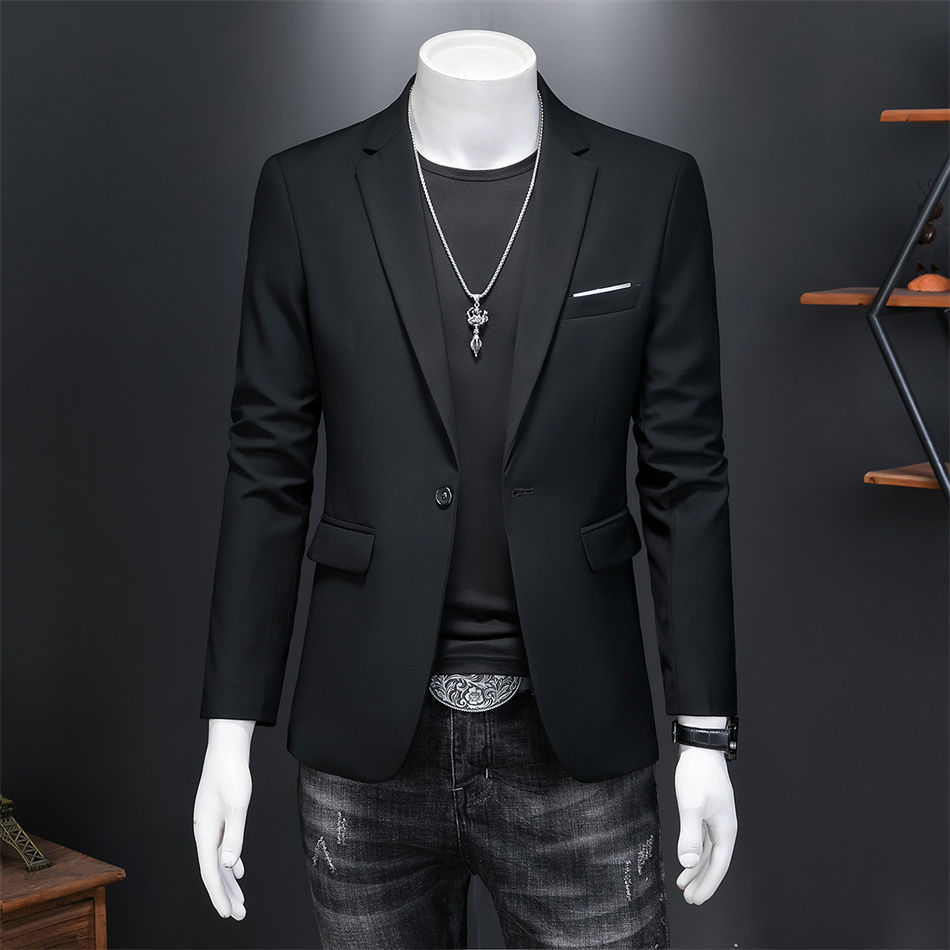 High Quality Business Slim Fit Single Buttons Suits Jacket Men Slim Fit Casual Fashion Wedding Groom Tuxedo Blazer Coats 6XL-M
