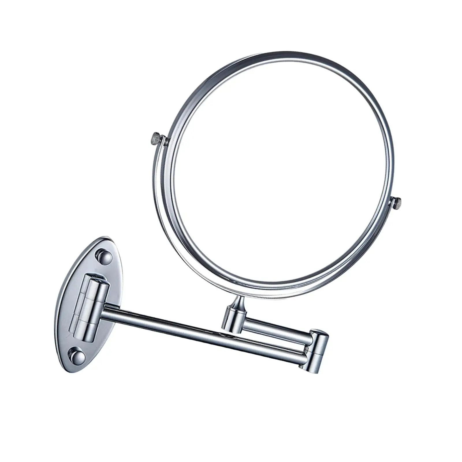 8 Inches Wall Mounted Makeup Makeup  Polished Chrome Finished 3x Magnification Shaving Mirrors for Bathroom Hotel