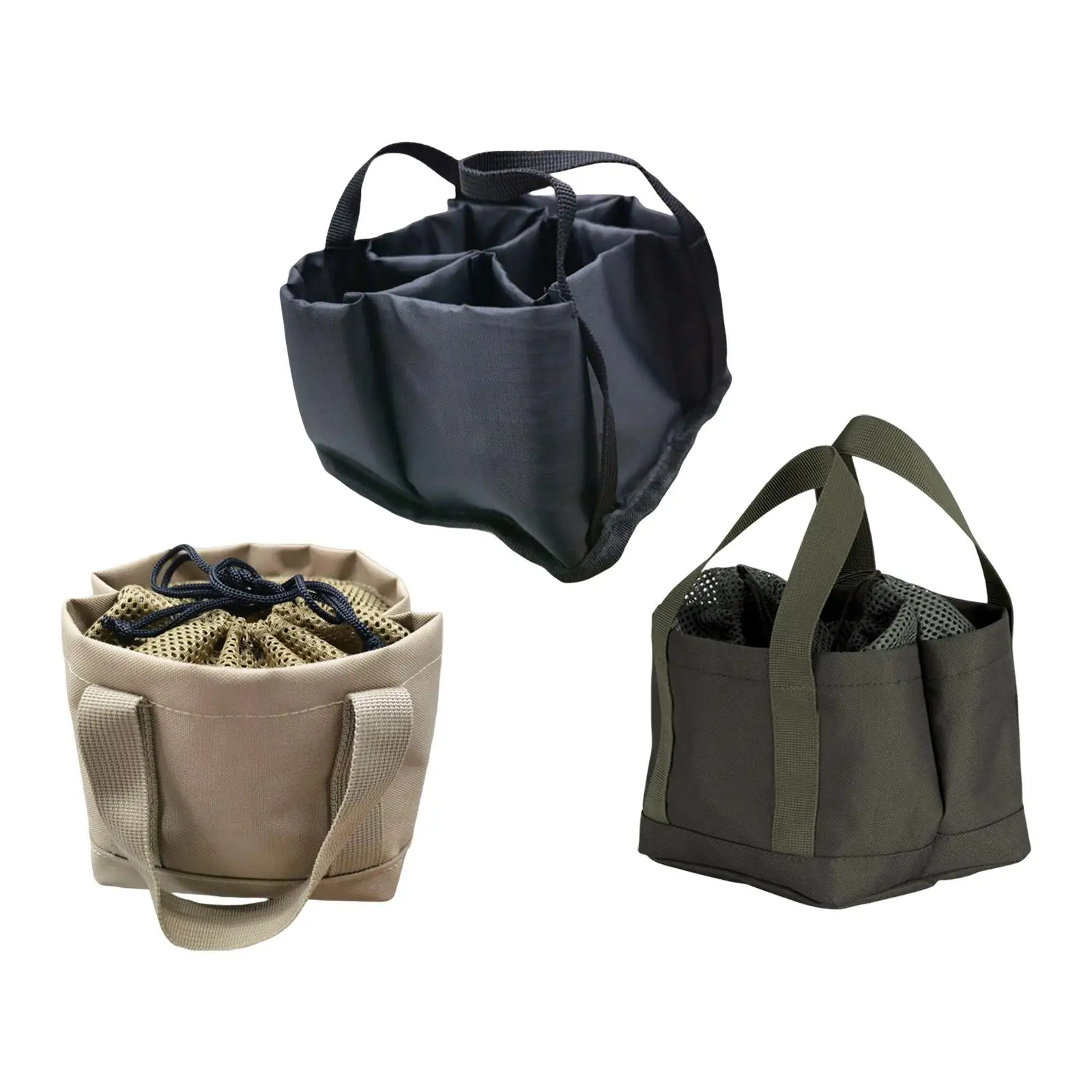 Camping Storage Bag Multi Function Makeup Bag kitchen Accessories Cookware Basket for Condiments Jars Picnic BBQ Fishing