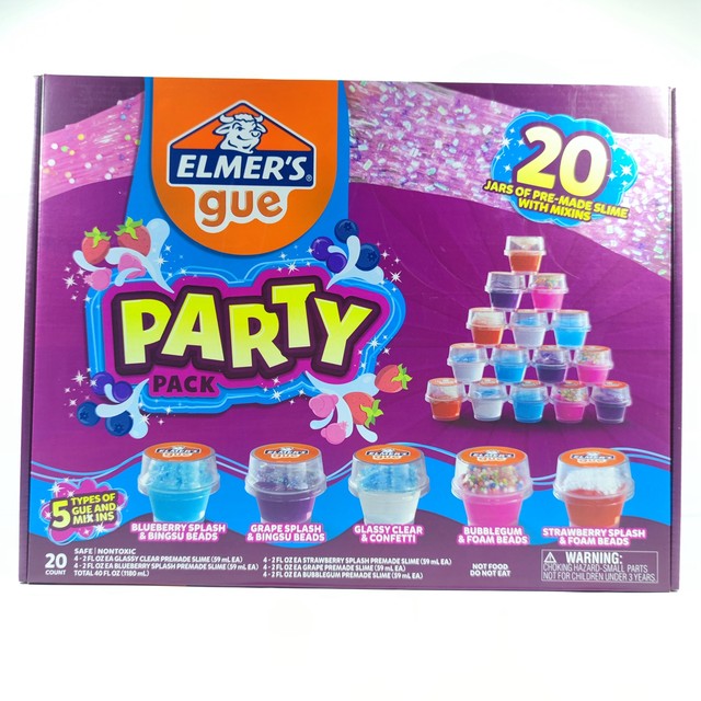 Elmer's Gue Pre Made Slime, Blueberry Cloud Slime, Scented, 1 Count