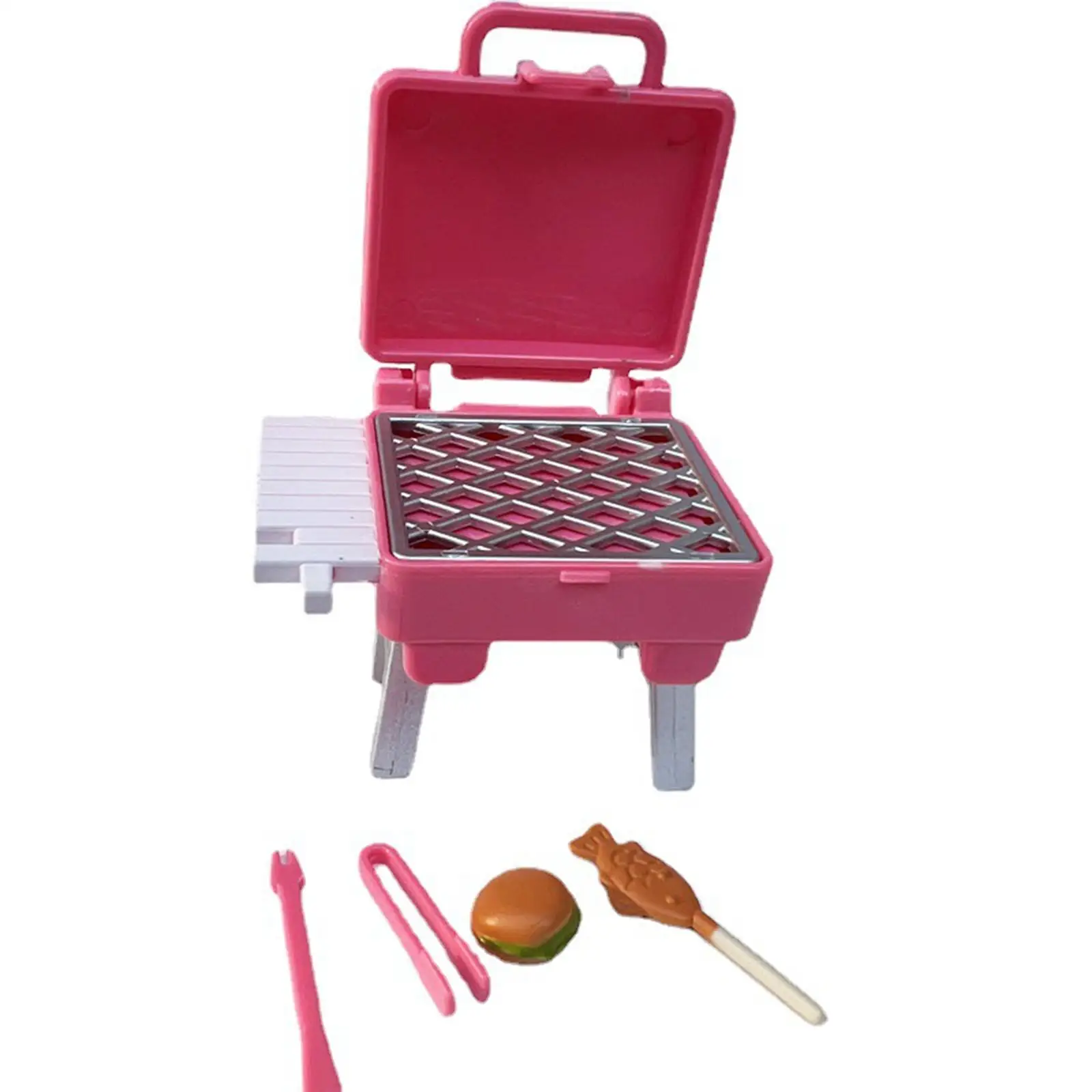 Mini Dollhouse BBQ Grill Miniature 1/12 Accessory Decoration for Kids