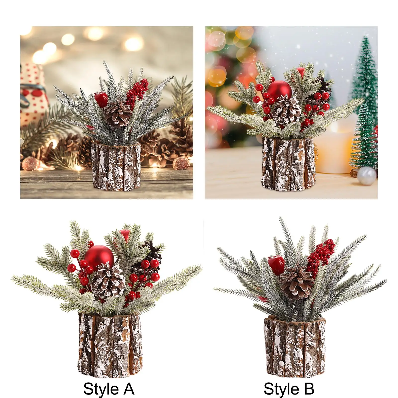 Tabletop Christmas Tree Crafts Christmas Tree Table Decoration Christmas Ornament for Window Party Xmas Bedroom Home Decor