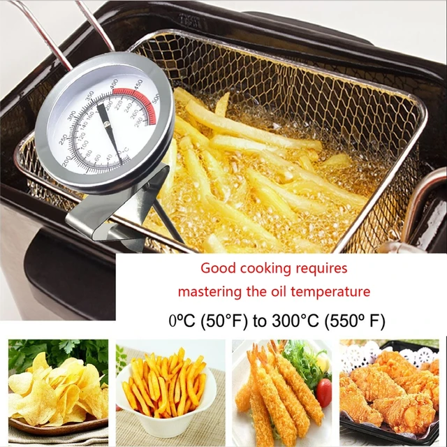 Oil Thermometer for Deep Frying Stainless Steel Deep Frying Thermometer  0-200 ℃ for IDEAL for Cooking Oil Deep Frying Fr - AliExpress