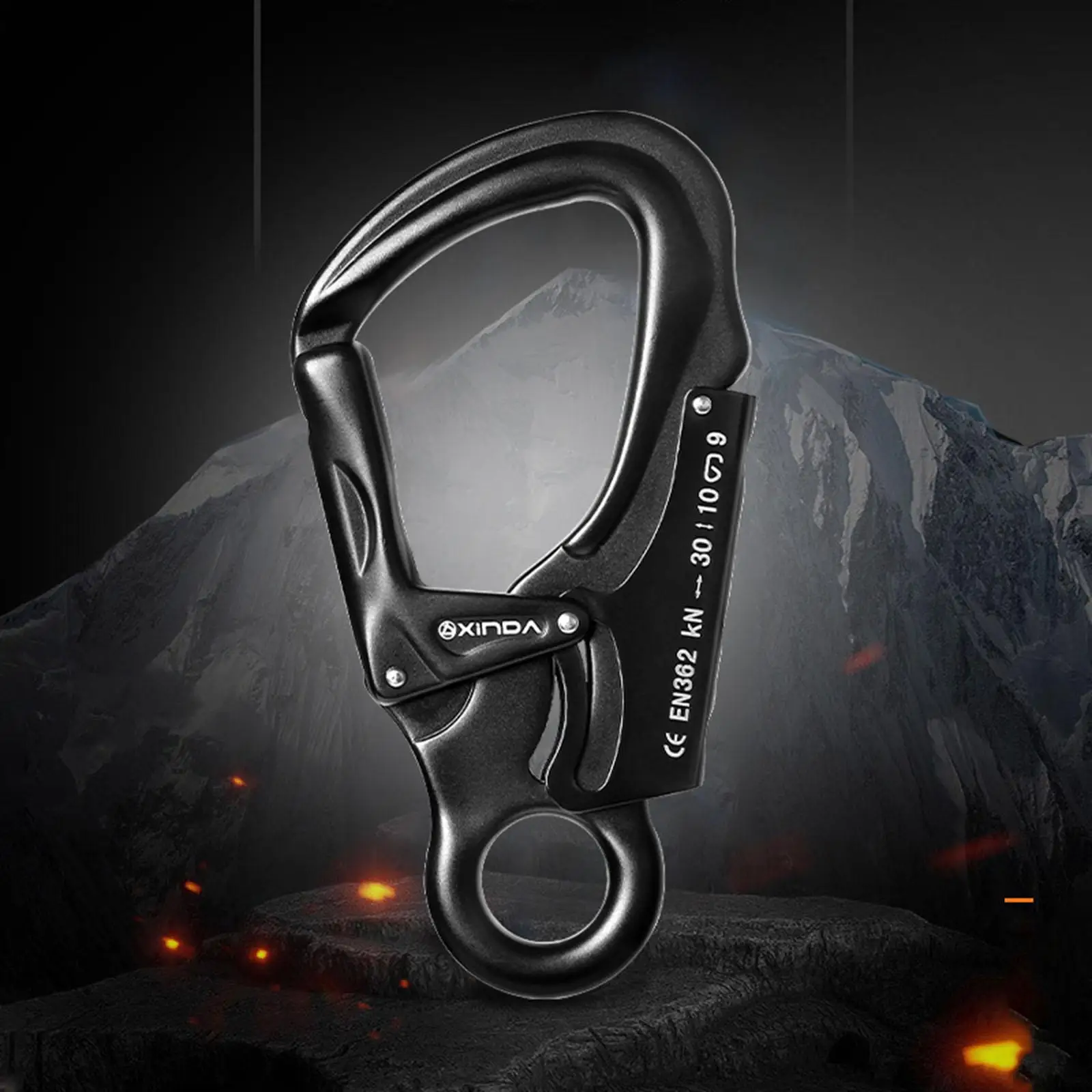 Auto Locking Carabiner Keychain Aluminum Alloy for Outdoor Climbing Swing