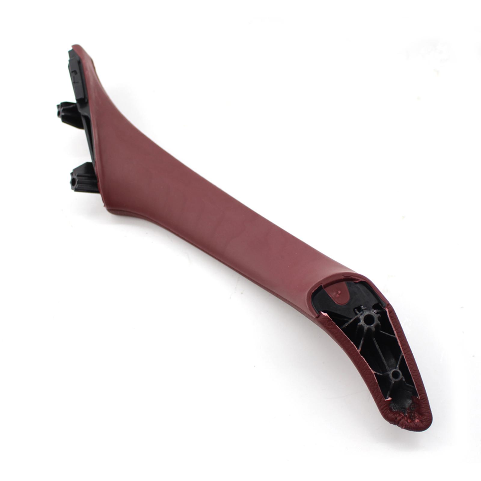 Interior Door Pull Handle Panel Right Passenger Side Grab Trim Cover Fit for BMW 5 Series F10 F11 10-16 Accessories Wine Red