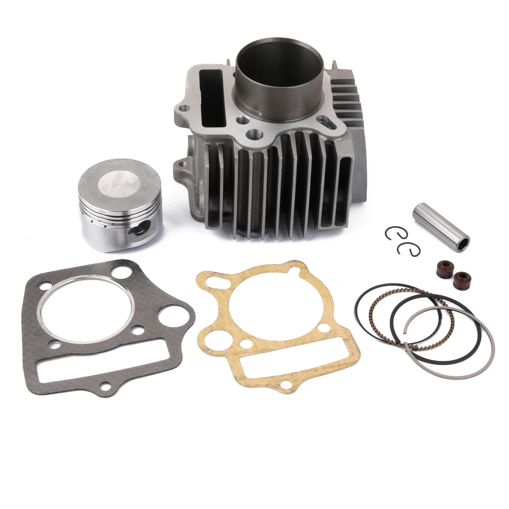 DIRT BIKE CYLINDER AND PISTON ASSEMBLY 52.4MM with GASKETS  110CC