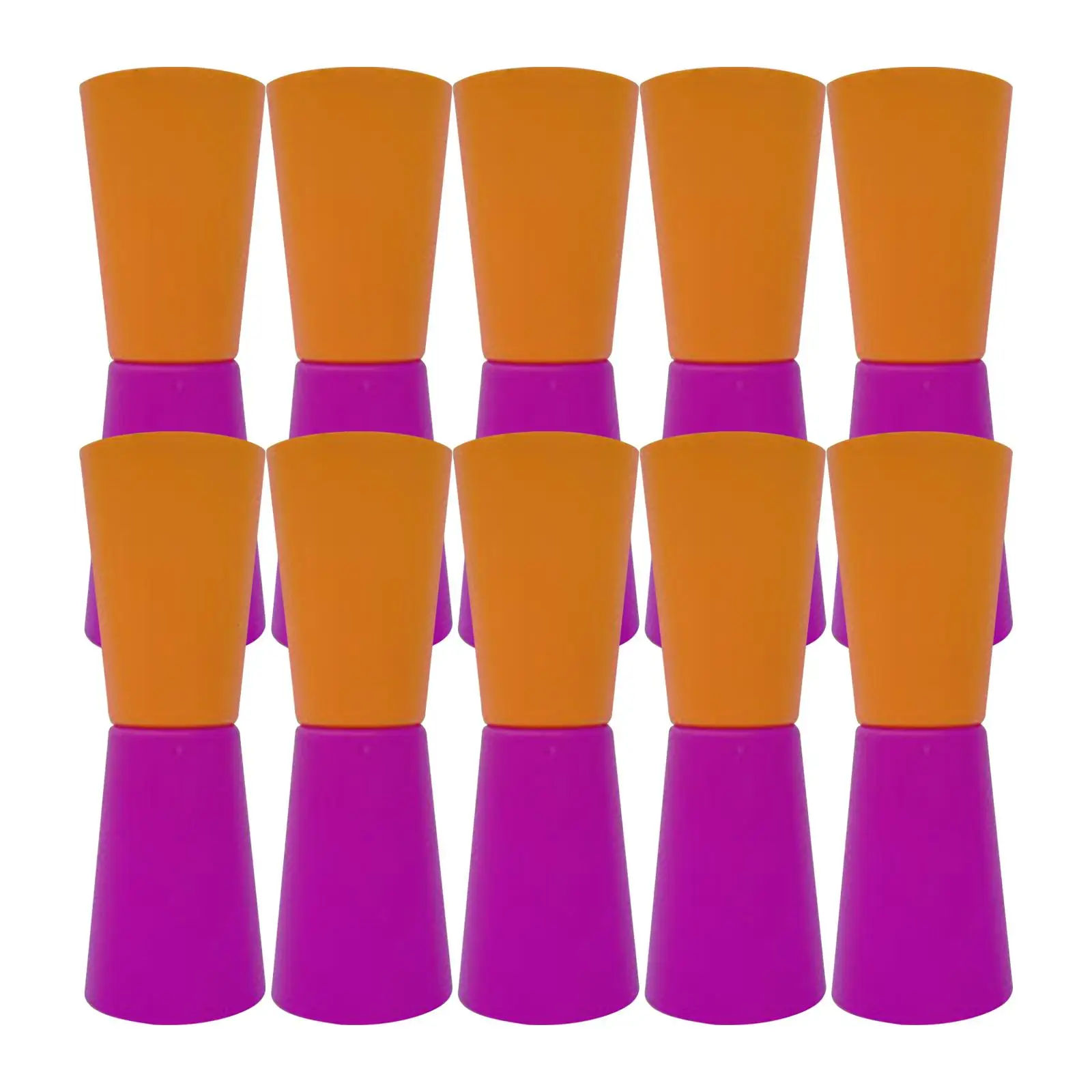 10 Pieces Flip Cups Agility Training Fitness Body Coordination Running Exercise for Indoor Football Events Kindergarten with Net