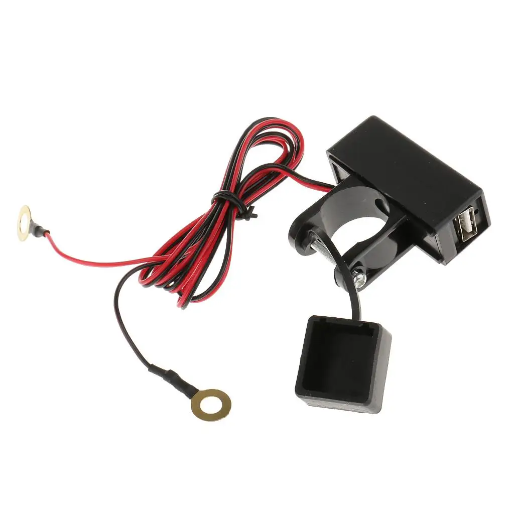 Motorcycle USB Mobile Phone Power Supply Charger Port Socket 12V Waterproof