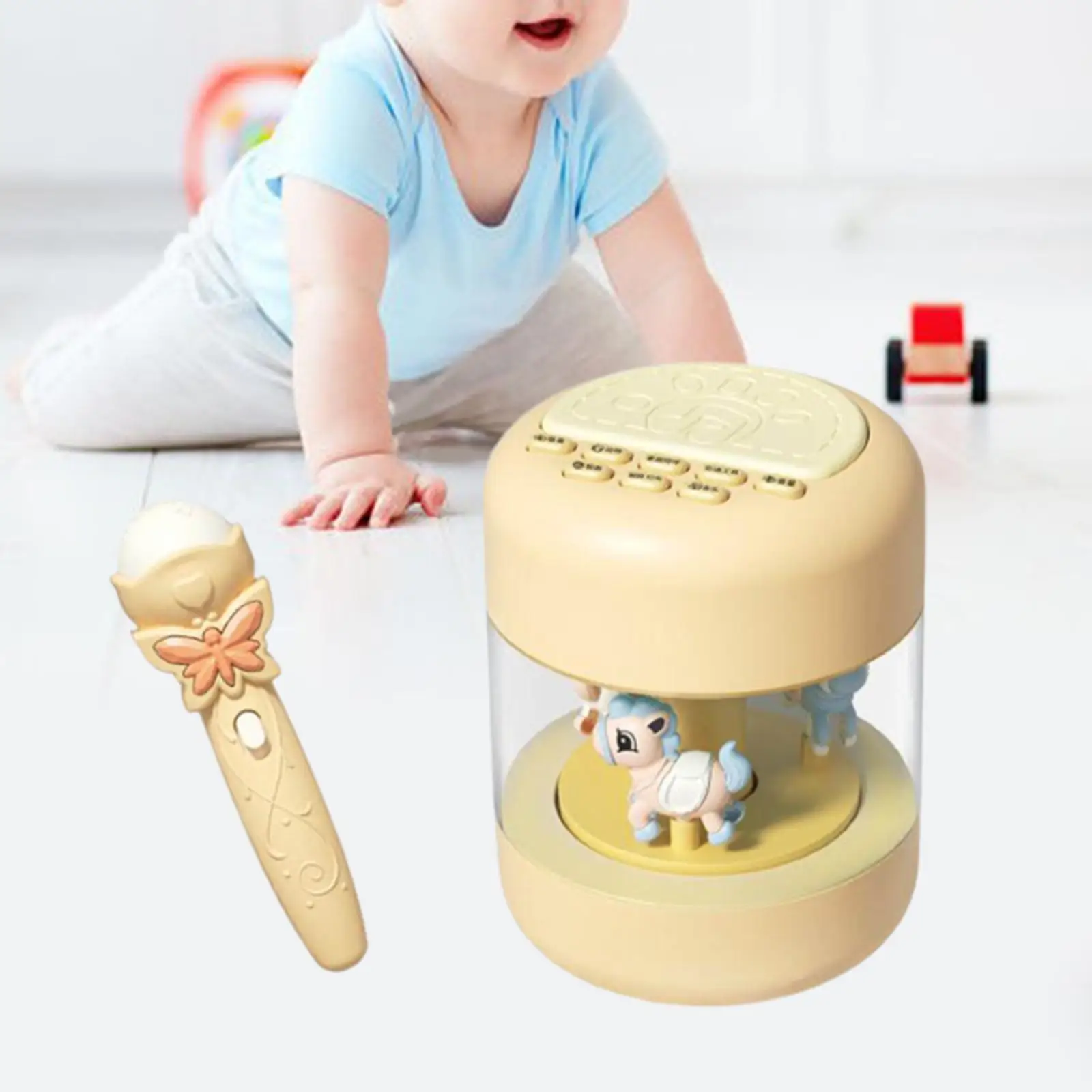 Baby Musical Drum Toys Carousel with Lights for Kids Toddlers Birthday Gifts