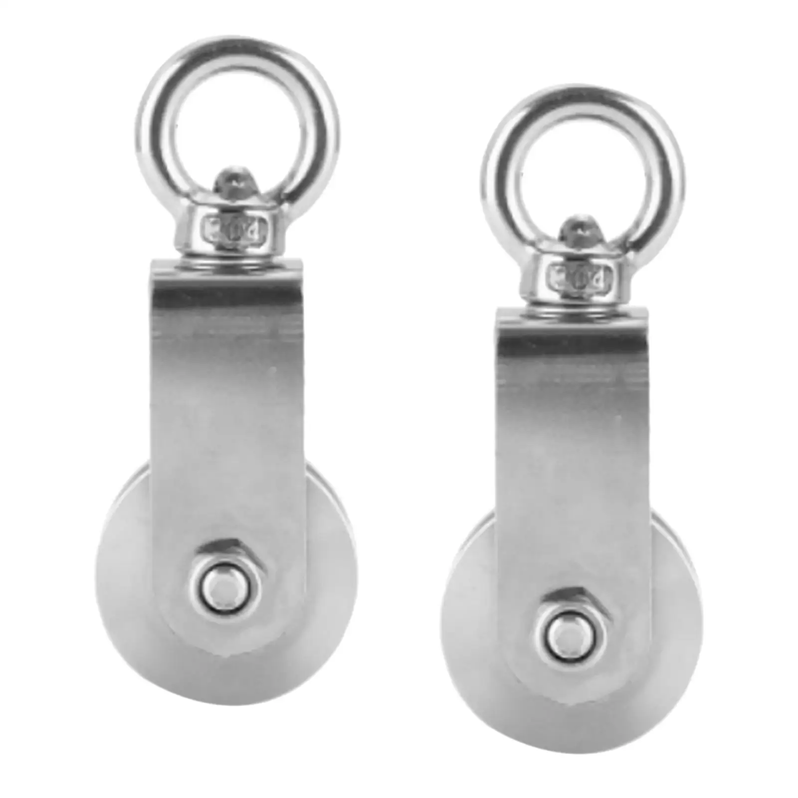 2x Stainless Steel Pulley Block Smooth Gym Equipment Lifting Wheel for DIY Attachment DIY Home Projects Gym Wire Maintenance