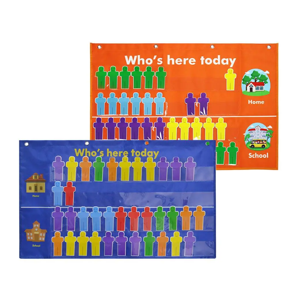 Attendance Chart Sign in Hanging Bag Daycare Classroom Management