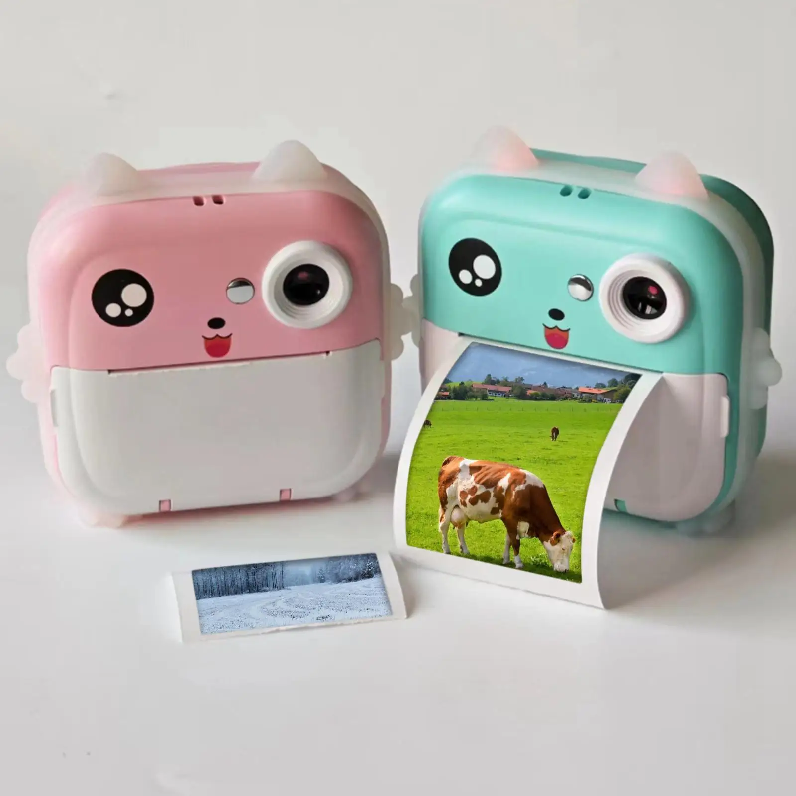 Instant Camera for Kids Rechargeable Toy Camera 2.4 inch IPS Screen 2400W Pixels Toys Selfie Video Camera for Girls and Boys