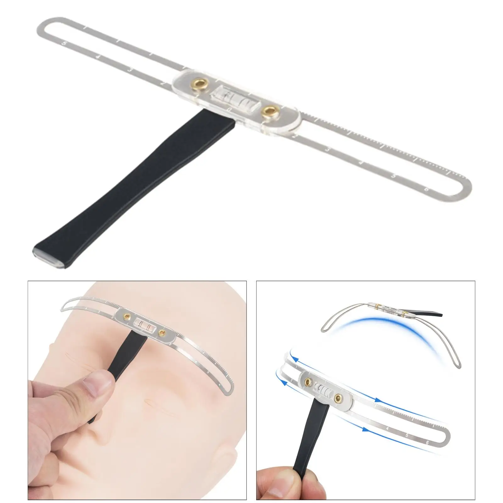 Classic Eyebrow Caliper Measure Ruler Eyebrow Extension Grooming Stencil Shaper Makeup Supplies  Tool  Positioning Shaping