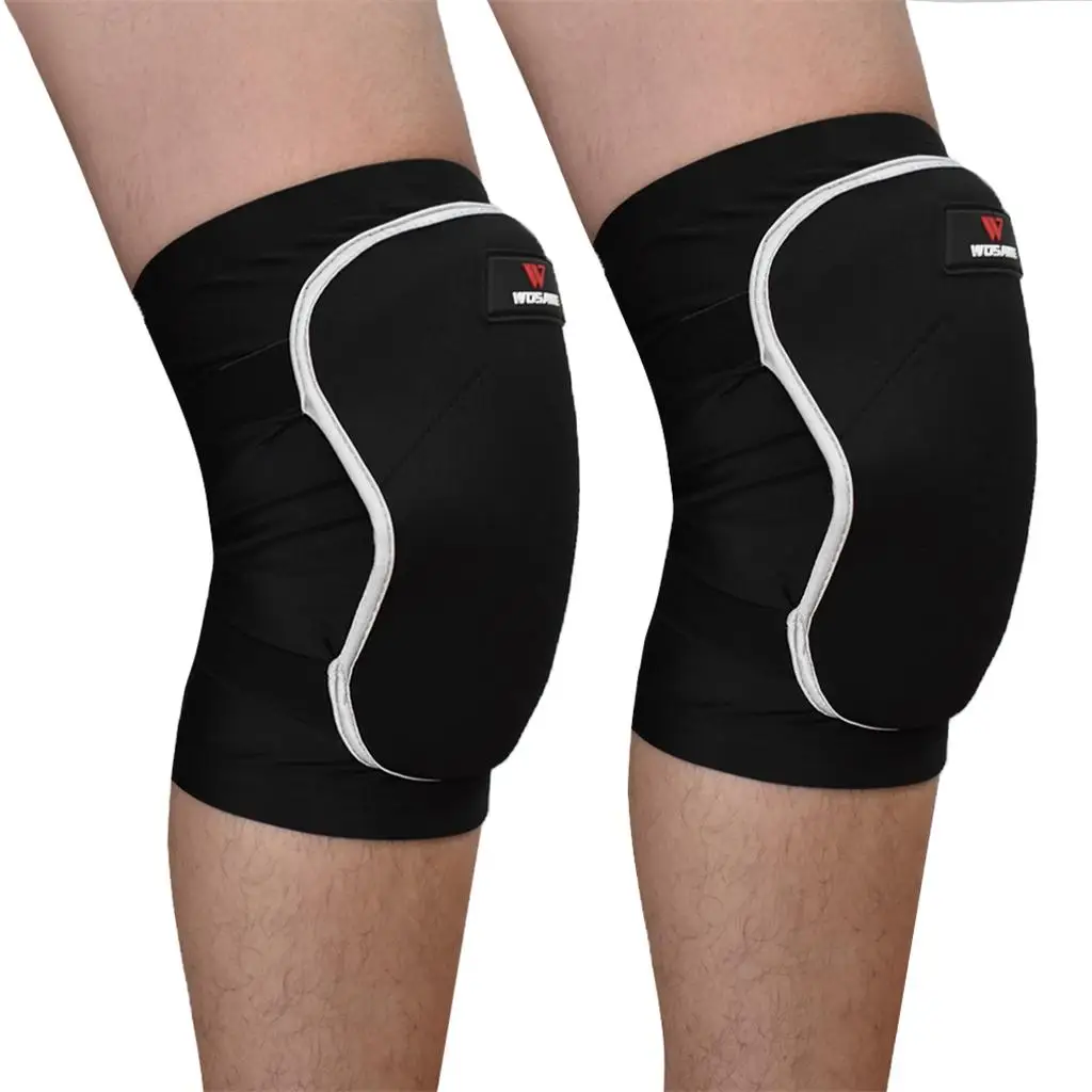 Compression Knee Sleeve Padded Knee Guard Support Brace Warmer Protector