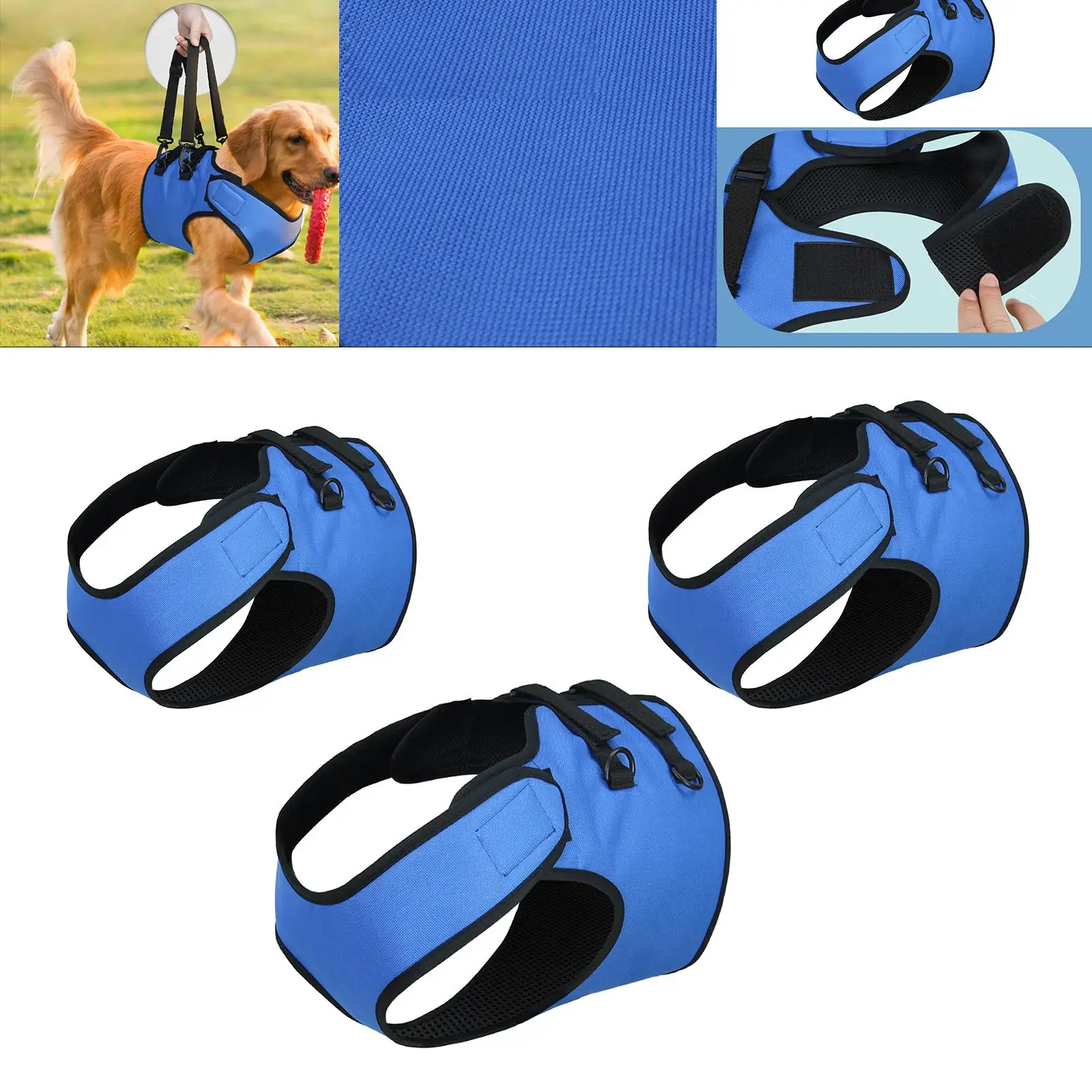Dog Sling Auxiliary Belt Leg Support Dog Lift Harness for Weaker Legs Older Dogs Small Medium & Large Breeds Joint Injured