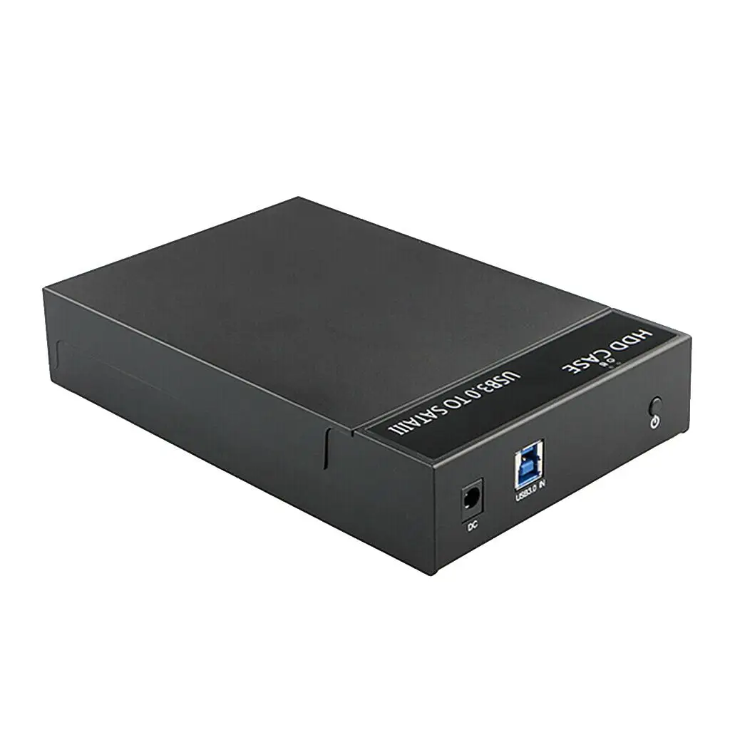USB3.0 External 2.5 in/3.5 in SATA Hard Drive Enclosure HDD Case w/ LED