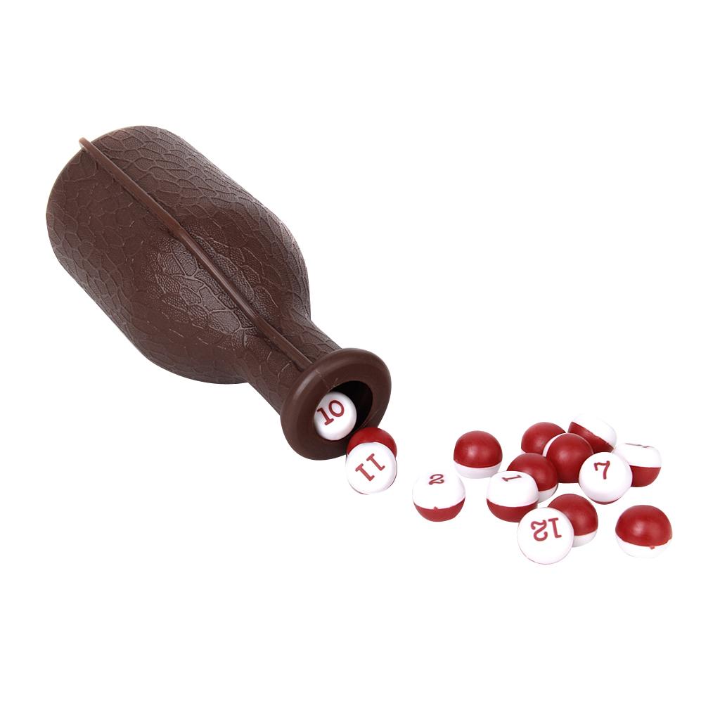 1pc Billiard Kelly Pool Shaker Bottle with 16 Numbered Pea Pointing Balls 1pc Billiard Kelly Pool Shaker Bottle with 16 Numbered Pea Pointing Balls