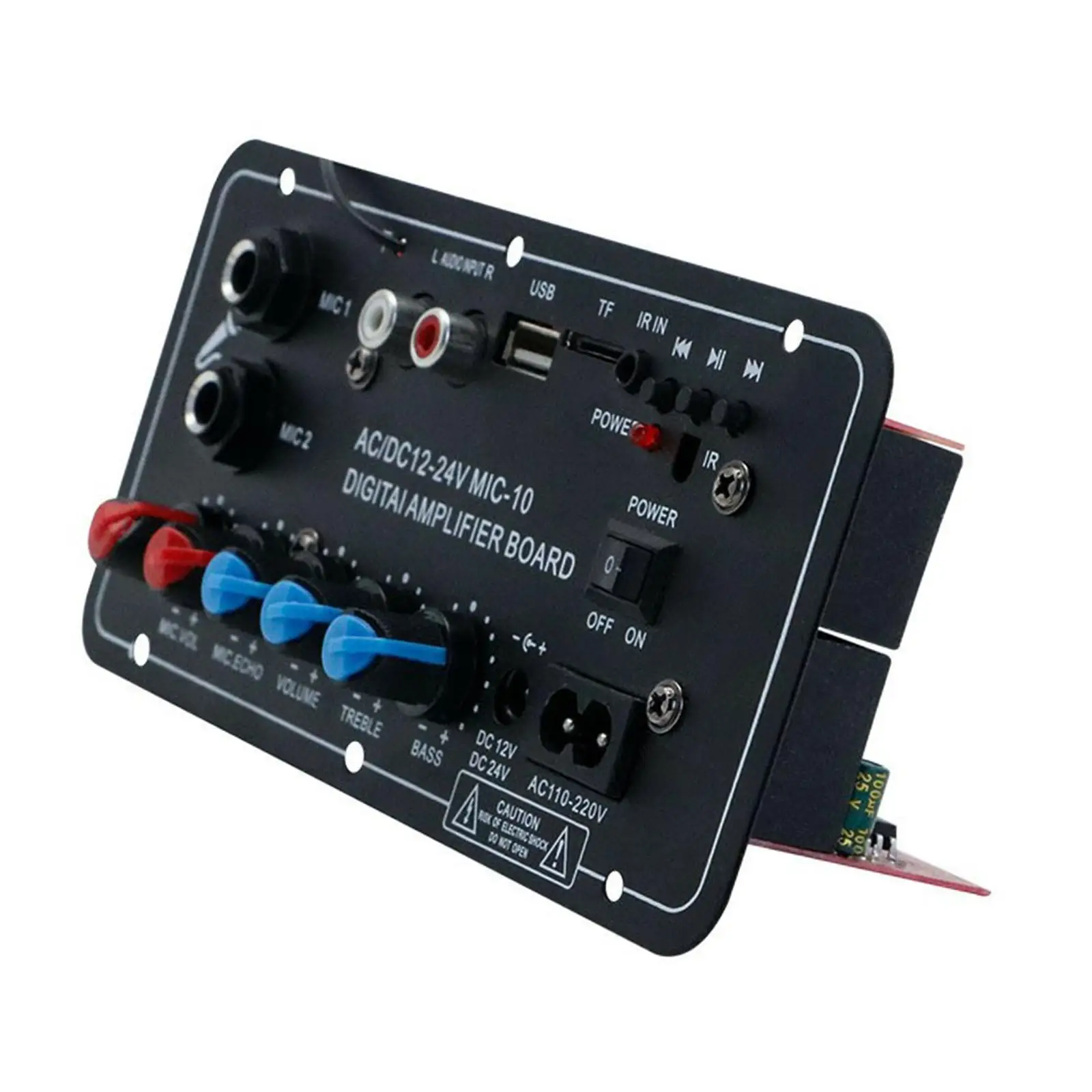 Amplifier Board Mono Channel with Treble and Bass Control Audio Module for DIY Speakers Home Audio Theater Speakers Car Karaoke